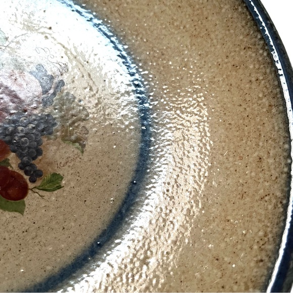 Vintage Monroe Salt Works Cornucopia of Fruit Pasta Plate - Picture 4 of 10